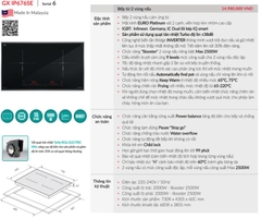 Bếp từ GrandX GX IP676SE