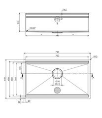 Chậu rửa bát NoBiNox NT651T