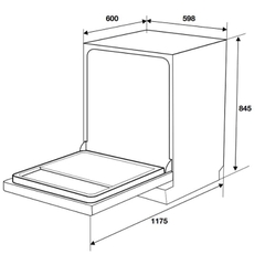 Máy Rửa Chén Độc Lập Hafele  HDW-F6051S 538.21.370