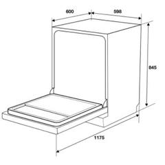 Máy Rửa Chén Hafele HDW-F6051S 538.21.370