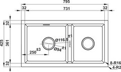 Chậu đá Hafele HS22-GEN2S90