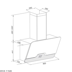 Máy hút khói, khử mùi Malloca DRIVE F-152B