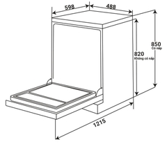 Máy rửa chén KAFF KF-A45UVTFT