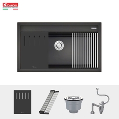 Chậu rửa bát Konox Granite Sink Terra 860S Black