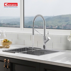 Vòi rửa bát Konox dây rút Gusta