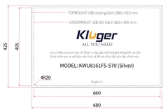 Chậu rửa bát Kluger KWU8161FS S70