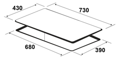Bếp từ đôi Kaff KF FL6008ii Nhập khẩu Malaysia
