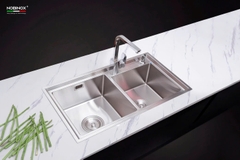 CHẬU RỬA BÁT 2 HỐ NOBINOX LIKEN NL786