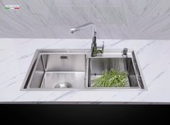 CHẬU RỬA BÁT 2 HỐ NOBINOX LIKEN NL786