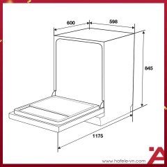 Máy Rửa Bát Độc Lập Hafele HDW-F6072B 535.29.700