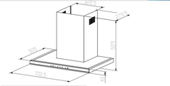 Máy hút mùi chữ T Canzy CZ TS700SS
