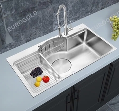 Chậu Rửa Bát INOX 304 1 Hố Chống Xước EUD27848 (EUD27848GA) Eurogold