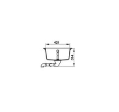 Chậu Rửa Đá Hafele HS19-GEN2R90 xám 570.35.580
