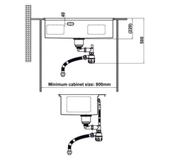 Chậu Inox Hafele WS R0 HS24-SSN1S-7650_SILVER 567.20.627