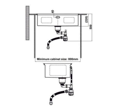 CHẬU INOX Hafele WS R0 HS24-SSN1S-7644_SILVER 567.24.467