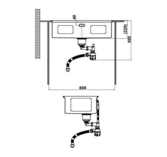 Chậu rửa chén Inox Hafele WS R10 HS25-SSN1S-7644 567.24.486