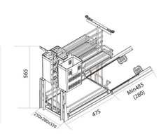 Giá gia vị và dao thớt nan Oval Canzy CZO-6004-400
