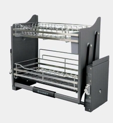 Giá bát đĩa nâng hạ tủ trên nan Dẹt Canzy CZF-5005-900