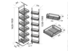 Tủ kho 6 tầng nan Oval Canzy CZO-6007-450.6