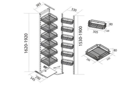 Tủ kho 6 tầng nan dẹt Canzy CZF-5007-450.6