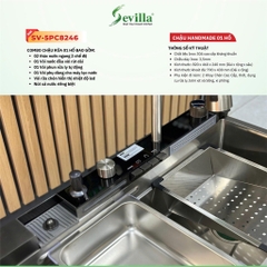 Chậu HANDMADE 01 hố cao cấp Sevilla SV-5PC8246