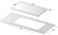 Bếp từ đối Canzy CZ 9979 GRH