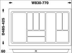 Khay thìa dĩa nhựa Sevilla SV TDN - 900