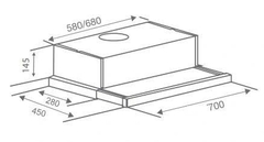 Máy hút mùi âm tủ Canzy CZ H1570AT
