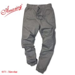 Quần Jogger Kaki Nam Thương Hiệu Amazing Cao Cấp - Lưng Thun, Bo Chân, Phong Cách Thể Thao Năng Động - Menswear