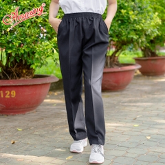 Quần dài đi học lưng thun nguyên vòng Amazing, cho bé trai và bé gái, dáng rộng, form lớn, 2 túi, đồng phục hoc sinh