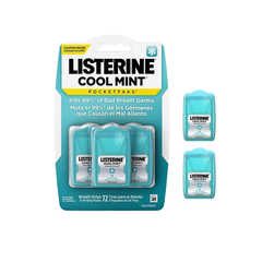 Miếng ngậm thơm miệng Listerine Pocketpaks Cool Mint bạc hà diệt khuẩn hộp 24 miếng