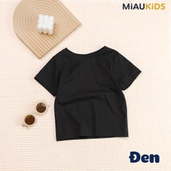 Áo Thun Trơn Cotton Cao Cấp Cho Bé Trai - Thoáng Mát Mềm Mịn - MiauKids