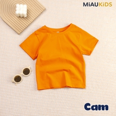 Áo Thun Trơn Cotton Cao Cấp Cho Bé Trai - Thoáng Mát Mềm Mịn - MiauKids