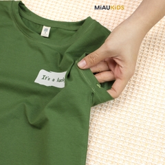 Bộ ba lỗ cotton bé trai thoáng mát MiauKids - Áo sát nách quần đùi có túi