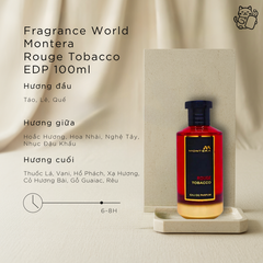 Fragrance World Montera Rouge Tobacco EDP 100ml