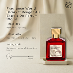 Fragrance World Barakkat Rouge 540 Extrait De Parfum 100ml