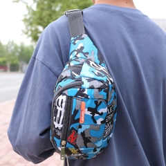 Túi đeo chéo rằn ri năng động cho nam nữ