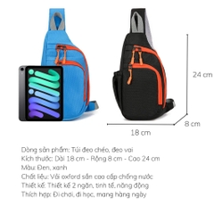 Túi Đeo Chéo Nam Gym Sport Phong Cách Đơn Giản Và Tiện Lợi