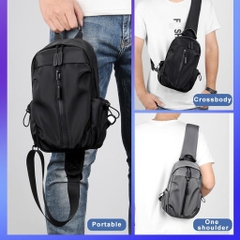 Túi Đeo Chéo Nam Chống Nước Thể Thao Có Cổng Sạc USB