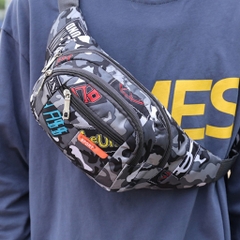 Túi đeo chéo rằn ri năng động cho nam nữ