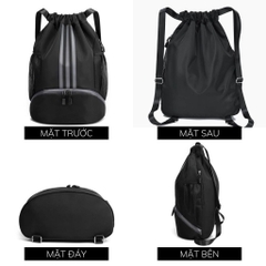 Ba Lô Dây Rút Cỡ Lớn Cho Nam Nữ Đựng Bóng Thể Thao