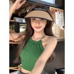 Mũ Cói Rộng Vành Chống Tia UV HEELN KIMA NSKL Chống Nắng