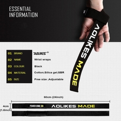 Dây kéo lưng trợ lực cổ tay Aolikes Dây kéo lưng Lifting Straps Aolikes