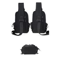 Túi Đeo Chéo Nam Chống Nước Thể Thao Có Cổng Sạc USB