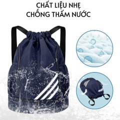 Balo thể thao đa năng, dây rút tiện lợi, chống thấm nước