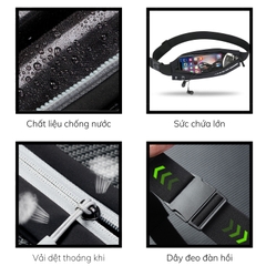 Túi đeo bụng chạy bộ, đai đeo điện thoại chạy bộ nam nữ chính hãng