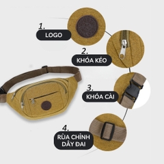 Túi Đeo Bụng Thể Thao 4 Ngăn Tiện Lợi