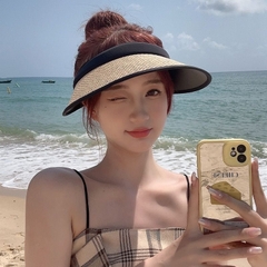 Mũ Chống Nắng Nữa Đầu Rộng Vành - Mũ Cói Thời Trang Chống UV HotTrend