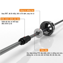 Bộ dây nhảy cá nhân lõi cáp cao cấp tập thể dục tùy chỉnh độ dài