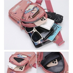 Túi đeo chéo, túi đeo hông, túi đeo trước ngực đa ngăn hoa tiết dành cho nam và nữ